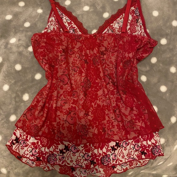 Sheer Mesh Cami Top - Picture 2 of 4